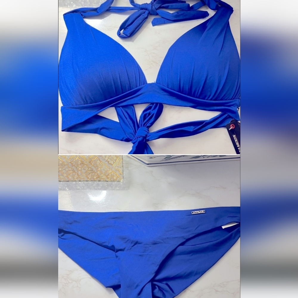 Banana moon bikini SET, Spring blue, size 40, L NWT (US 4 / 6, Medium) Soft